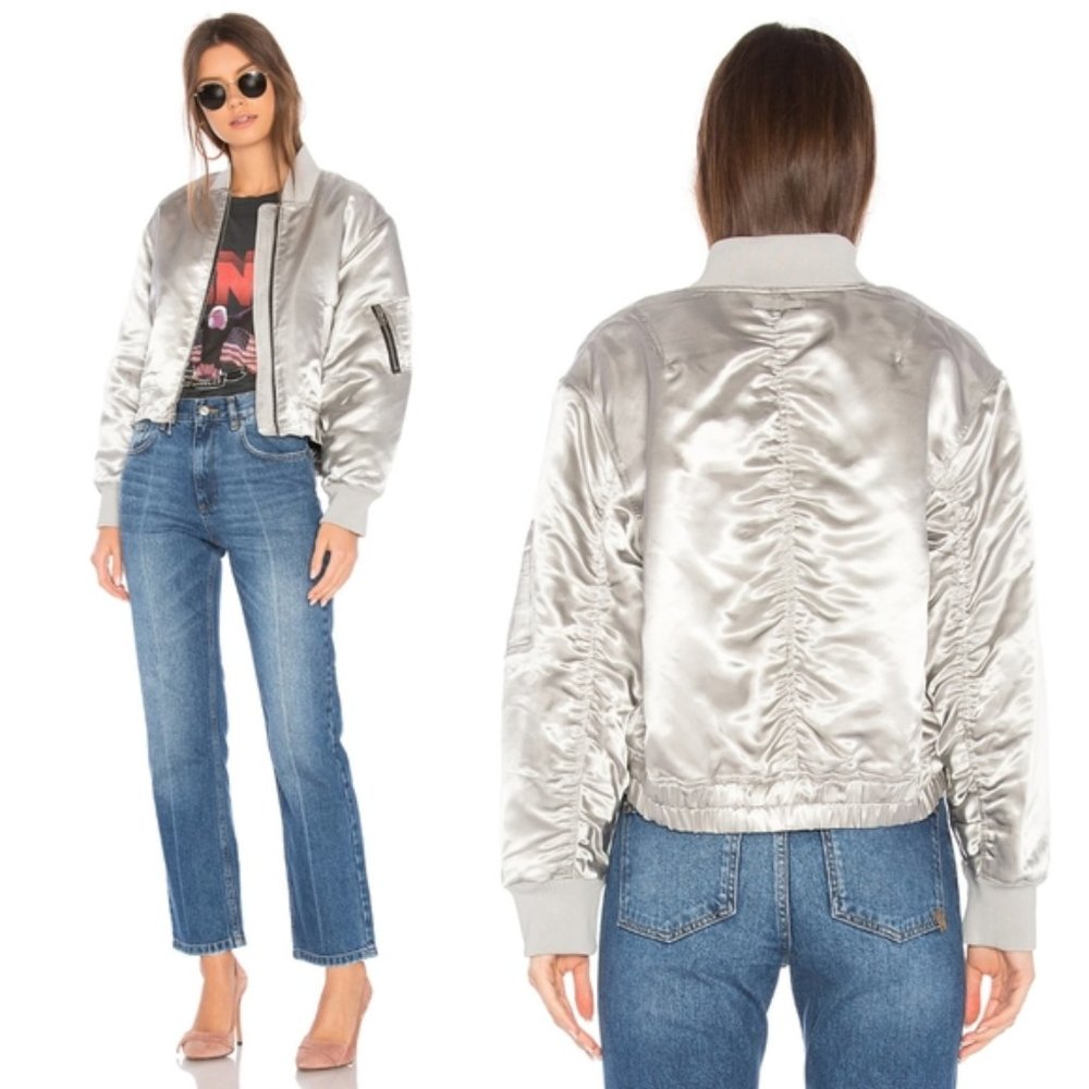 Elizabeth & James Royan Bomber Jacket  Metallic Size S
